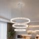 Подвесная LED люстра Diasha D9711/800+600+400WH белая, 148 W, с пультом, освещение до 30 м&sup2; D9711/800+600+400WH фото 1