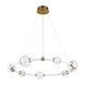 Люстра LED Levistella 7812021 (750) AB, 20W, 3000K, бронзовий, акрил, стельова LVS6112 фото 2
