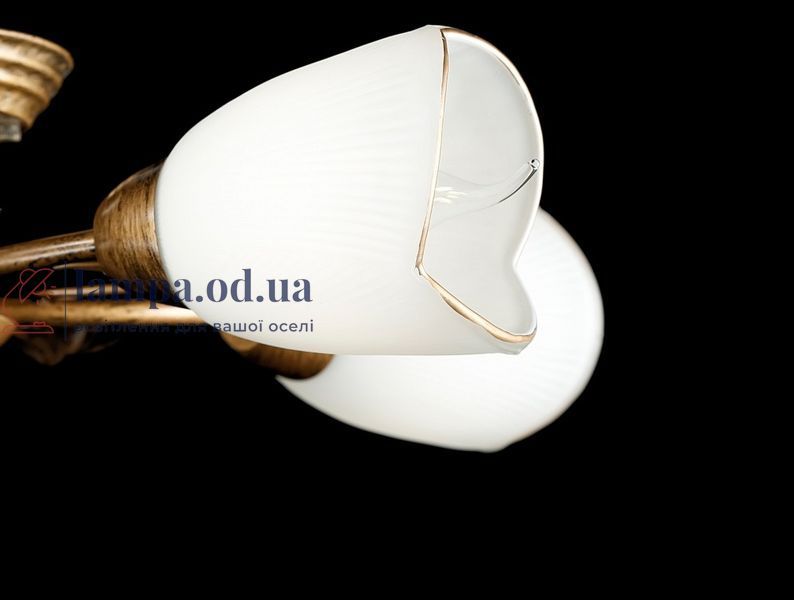 Потолочная люстра Splendid Ray L88497/5, E14, 5 ламп, 26 см, бронза, белый, современный стиль 30204445 фото