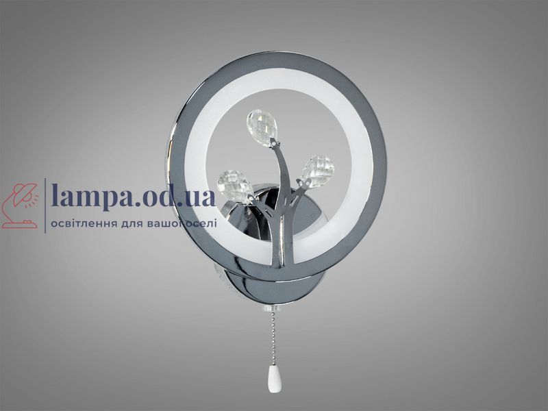 Декоративный светильник LED Diasha 8135/1HR, 16W, хром, прикроватный, IP20, 880 лм, высота 22 см, диаметр 19 см 8135/1HR фото
