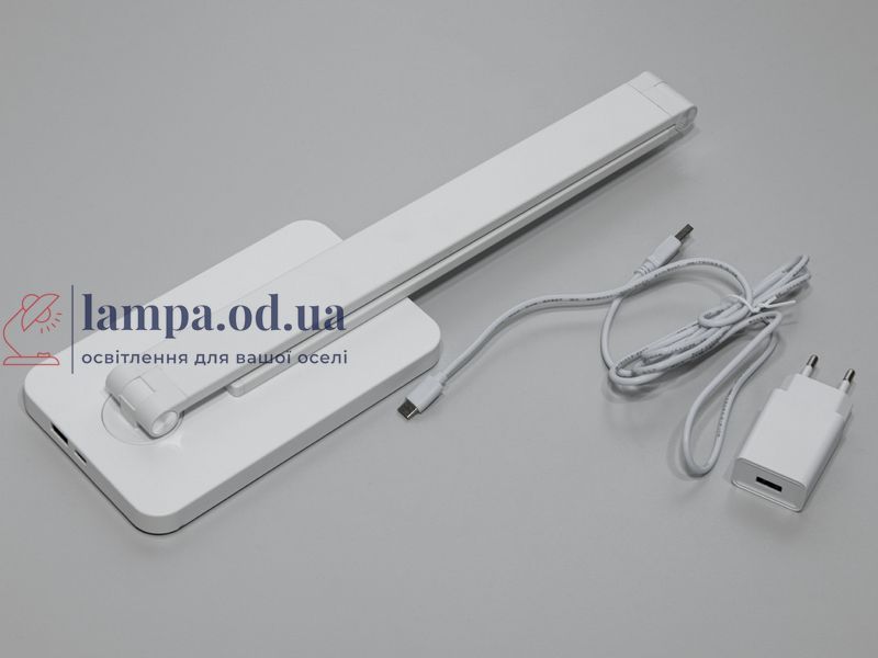Настільна лампа LED Diasha 856WH, 5W, біла, регульована висота, для читання 856WH фото