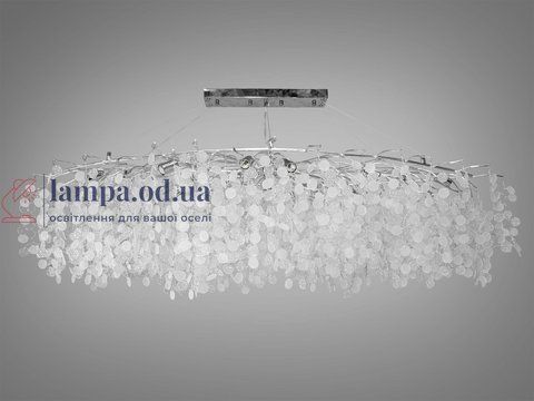 Люстра витягнута Diasha 602-L1500CH Гліцинія, 15 ламп, E14, хром, сучасний стиль, висота 175 см, IP20 602-L1500CH фото
