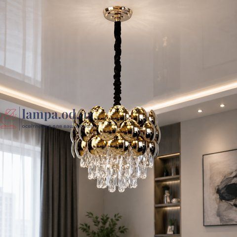 Підвісна люстра Artlight XL626/400GD золото, 6 ламп E14 XL626/400GD фото