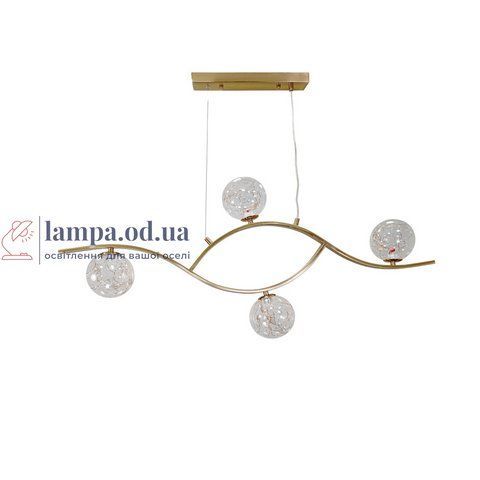 Потолочная люстра LED Levistella 9098078-4 BRZ+LED, 4 лампы, бронзовый металл, современный стиль LVS3804 фото