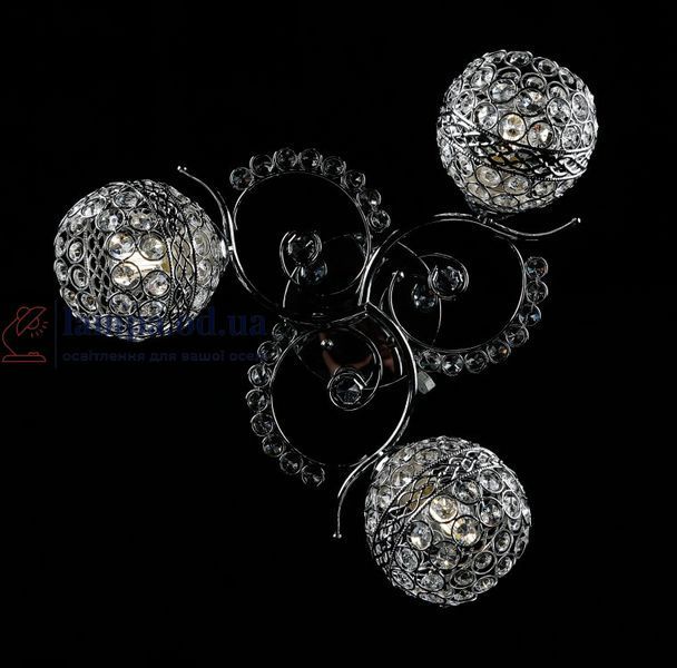 Потолочная люстра Splendid Ray L7306A/3 (CR), E27, 40Вт, белый, хром, современный стиль, 3 лампы, 45см 30395431 фото