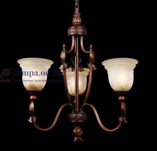 Люстра Splendid Ray L1969CG2/3, 3 лампи, E27, бронза, сучасний стиль, висота 155 см, діаметр 68 см 30185254 фото