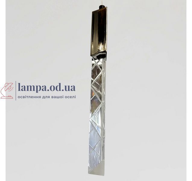 Черный одиночный LED подвес с граненым прозрачным стержнем Artlight 2350/1BK 2350/1BK фото