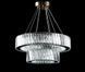 Люстра світлодіодна Splendid Ray L228/500+300/2 LED, 2 лампи, золота, біла, регульована висота 30-110 см 30432183 фото 4