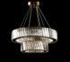 Люстра світлодіодна Splendid Ray L228/500+300/2 LED, 2 лампи, золота, біла, регульована висота 30-110 см 30432183 фото 5