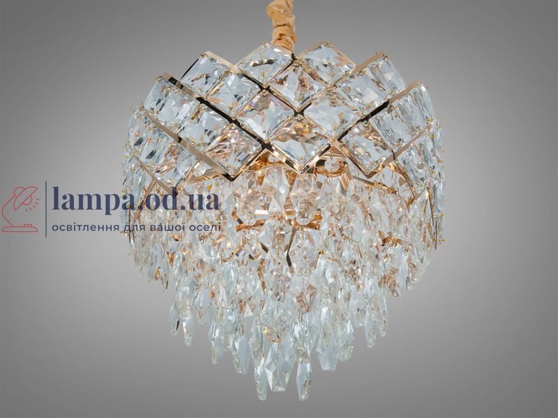 Хрустальная люстра Diasha 619-400G, золото, 6xE14, до 40 Вт/лампа, 39 см, до 16 м&sup2; 619-400G фото