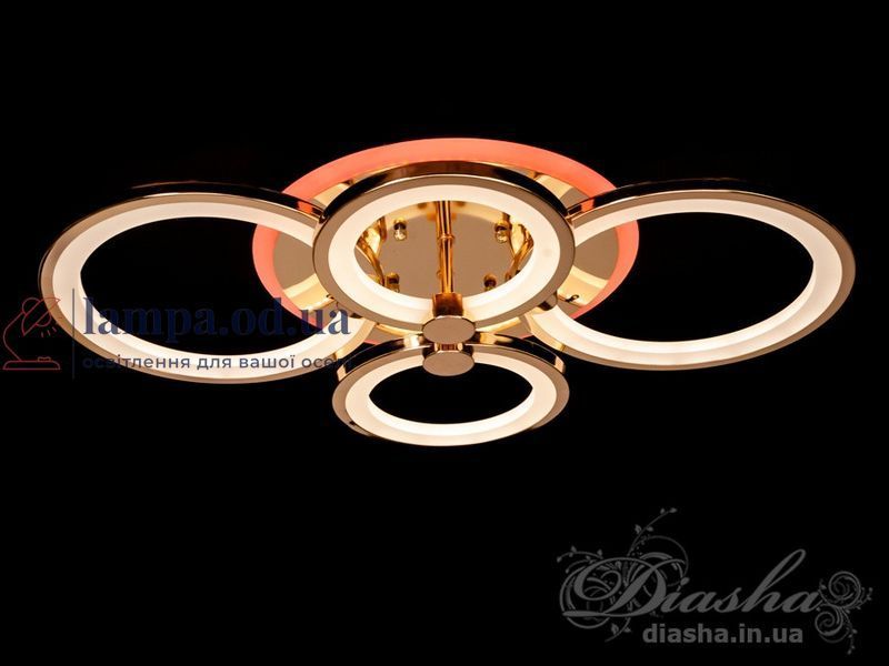 Світлодіодна люстра Diasha 8022/4G LED 3color dimmer 8022/4G LED 3 фото