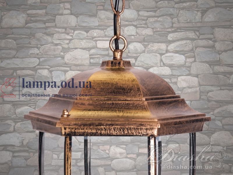 Садово-парковый светильник E27 Diasha DJ001-M-H GB, 100W, бронзовый, классический стиль, для наружного освещения DJ001-M-H GB фото
