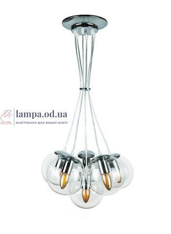 Подвесной светильник Levistella 756PR150F-6 CR+CL, E27, металл + стекло, современный стиль LVS2449 фото