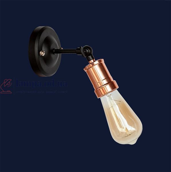 Настенное бра Levistella 752WB2006-1, E27, 60W, черный, розовое золото, для дома и зала LVS03811 фото