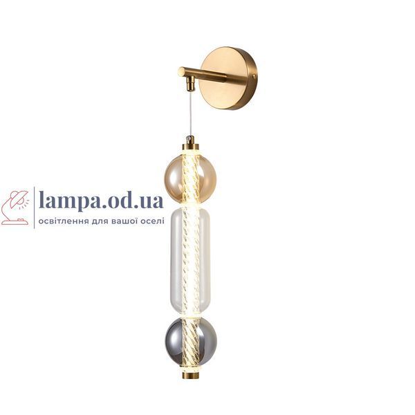 Бра настінне LED Levistella 788W39316 AB+SM+AM+CL, 5W, 4000K, скло, сучасний стиль для дому LVS5520 фото