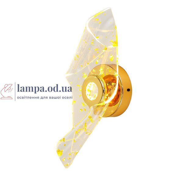 Бра настінне LED Levistella 796W6392(1) GD, 4W, три режими кольору, золото, сучасний стиль для дому LVS5827 фото