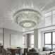 Роскошная потолочная LED люстра хрустальная для гостиной Linisoln 9898-600 серебро 60 см 160W 9898-600 фото 1