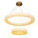 Двоярусна алебастрова LED-люстра з 2 кільцями Levistella 809L8830 (800+400), 75 Вт, латунь, 80+40 см, 3 режими, 20-30 м&sup2; LVS7409 фото 3