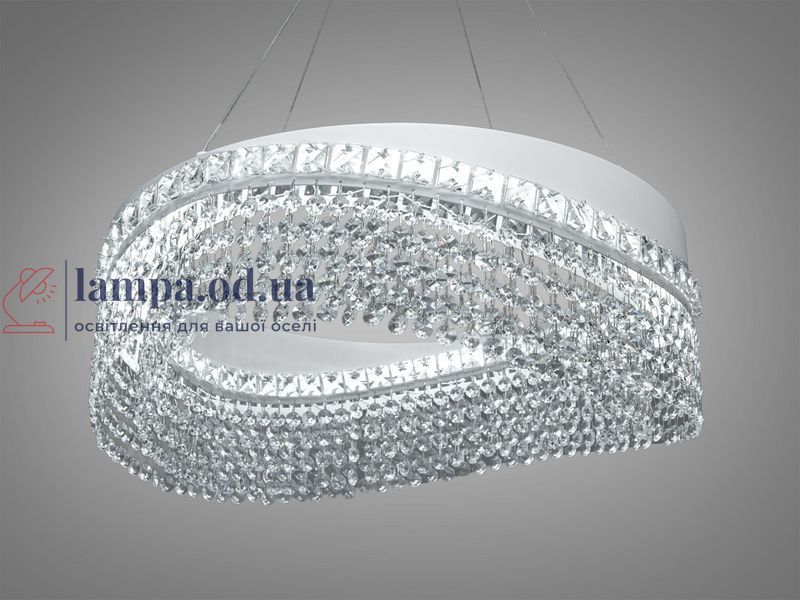 Елегантна підвісна LED люстра Diasha P7027/D500WH біла 58W до 20 м2 P7027/D500WH фото