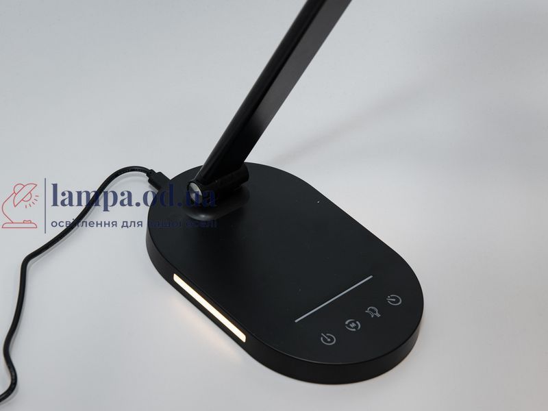 Світильник настільний LED Diasha 5508BK, 14W, чорний, регульована висота, димер, таймер, нічник 5508BK фото