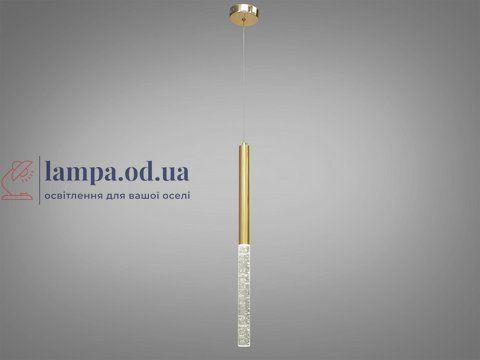 Стельова люстра LED Diasha 3007/1G 3W, золота, для коридору, спальні, кухні, вітальні 3007/1G фото