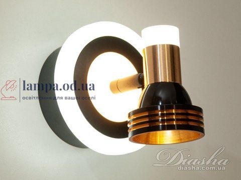Підсвічування для дзеркал Diasha 5879/1 11W LED, 605 лм, металеве, поворотне, IP20, сучасний стиль 5879/1 фото