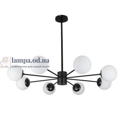 Люстра лофт с белыми шарами Levistella 7529807-8 BK+WH 7529807-8 BK+WH фото