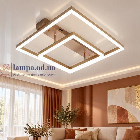 Стельова LED люстра Diasha 2547G dimmer, золото, 72 Вт, от 10 до 18 м&sup2; 2547G dimmer фото