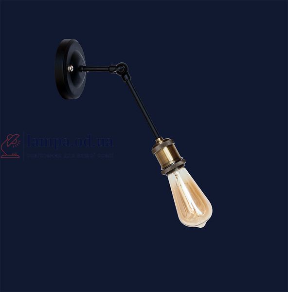 Настенное бра Levistella 752WG1103-1, E27, 60W, черный с бронзовым патроном, металл, для дома LVS04200 фото