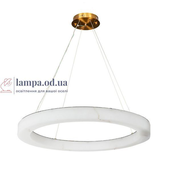 Кільцева алебастрова підвісна LED-люстра Levistella 809L8830 (800), 58 Вт, латунь, 80 см, 3 режими світла, 20-30 м&sup2; LVS7410 фото
