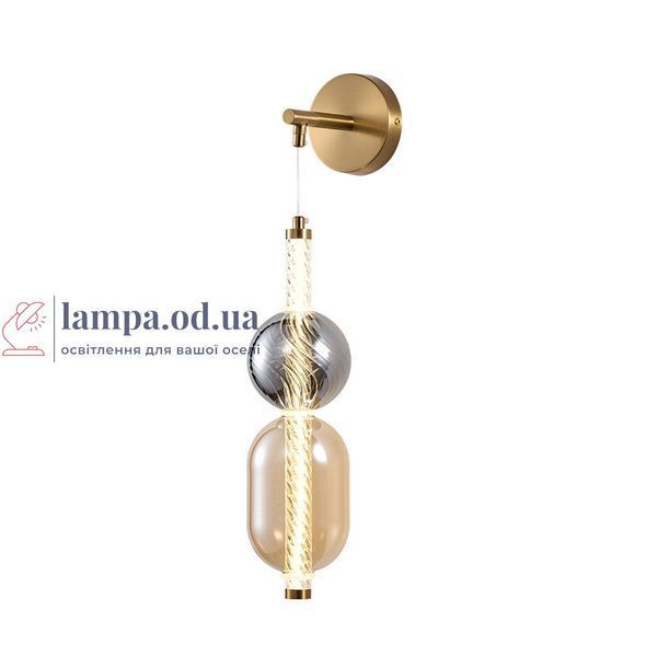 Бра настінне LED Levistella 788W39327 AB+SM+AM, 5W, 4000K, абажур, сучасний стиль LVS5477 фото