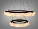 Стильная подвесная LED-люстра для кафе Diasha 583-600+400BK чёрная, 2 кольца, 152Вт, 60 см, 15-21m&sup2; 583-600+400BK фото 3