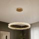 Круглая подвесная светодиодная люстра Artlight 2055/600GD золотой сатин с декоративным кольцом 28W 2055/600GD фото 1