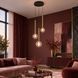 Каскадний LED-підвіс із трьох прозорих куль Levistella 788P68188-3 SBK+AB+CL, каскад із трьох скляних куль,LED 5 Вт LVS7332 фото 2