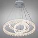 Стильная подвесная LED-люстра для зала Diasha MD78201/600+400+200WH, біла, 105W, &Oslash;60 см, 3 кільця MD78201/600+400+200WH фото 1