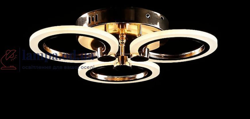 Потолочная люстра LED Splendid Ray LK65/3, 80W, золото, белый, современный стиль с пультом, диммером 30420843 фото