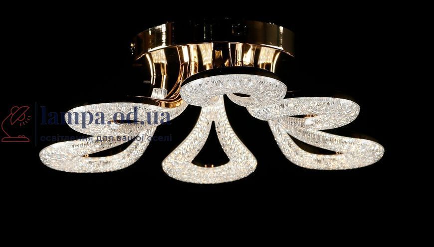 Світлодіодна люстра Splendid Ray L1656/6 LED (GD), золото, білий, 120 Вт, від 11-19 м&sup2; 30437553 фото