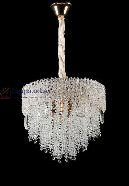 Підвісна кришталева люстра Splendid Ray L5744/400/5 (FGD), золото, 5 ламп E14, від 6-15 м&sup2; 30438448 фото