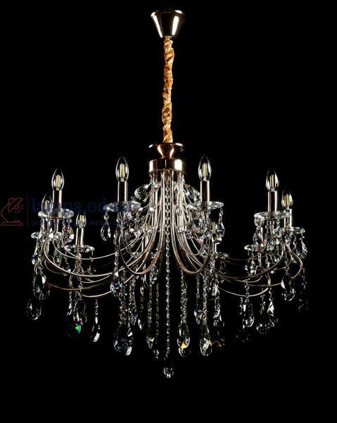 Хрустальная люстра со свечами Splendid Ray L9027/10 (SGD) Диаметр 80 см, 10 ламп 30421608 фото