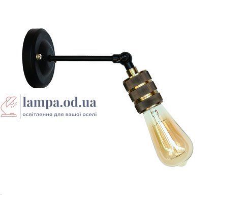Бра настінне Levistella 752WC2103-1, E27, 60W, чорний, бронзовий цоколь, сучасний стиль для дому LVS04071 фото