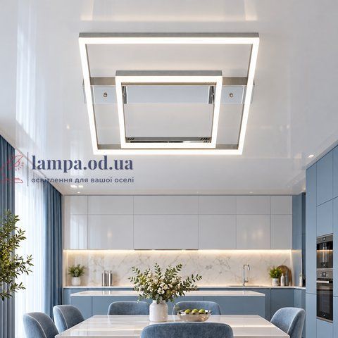 Стельова LED люстра Diasha 2547HR dimmer, хром, 72 Вт, от 10 до 18 м&sup2; 2547HR dimmer фото