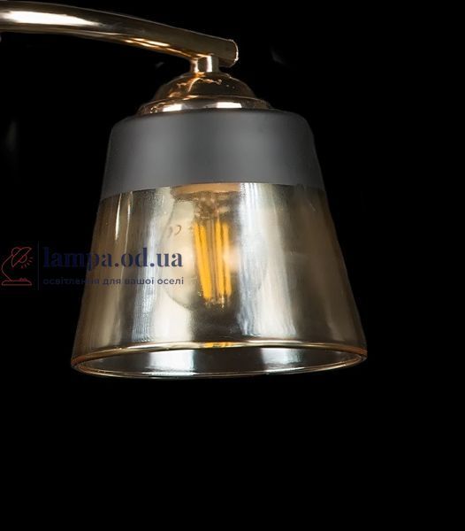 Потолочная люстра Splendid Ray L7406A/2, 2 лампы, E27, золото-черный-коричневый, высота 24 см 30401022 фото