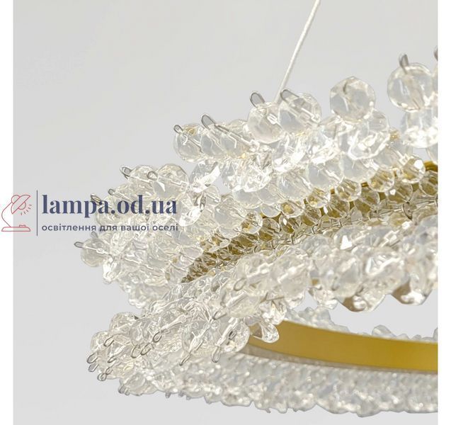 Большая подвесная LED люстра-кольцо Artlight 2055/800GD золотой сатин диаметром 88 см и мощностью 38W 2055/800GD фото