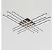 Большая чёрно-золотая потолочная LED-люстра Artlight W182/8-1000 BK+GD с восемью перекрёстными линиями W182/8-1000 BK+GD фото 3