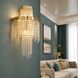 Золота скляна бра з двоярусним каскадом Artlight 376-B WALL GD для вітальні та спальні 376-B WALL GD фото 1