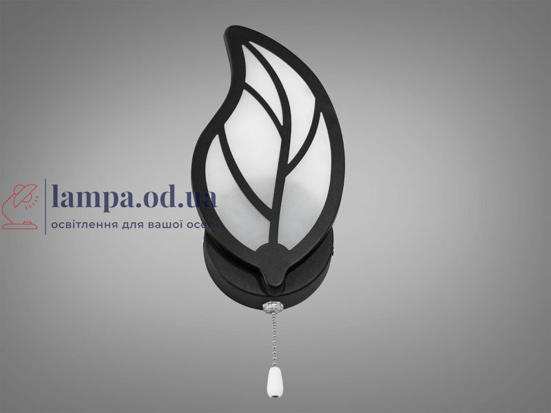 Бра настінне LED Diasha 8028/1BK Листочок, 15W, чорний метал, акрил, сучасний стиль 8028/1BK фото
