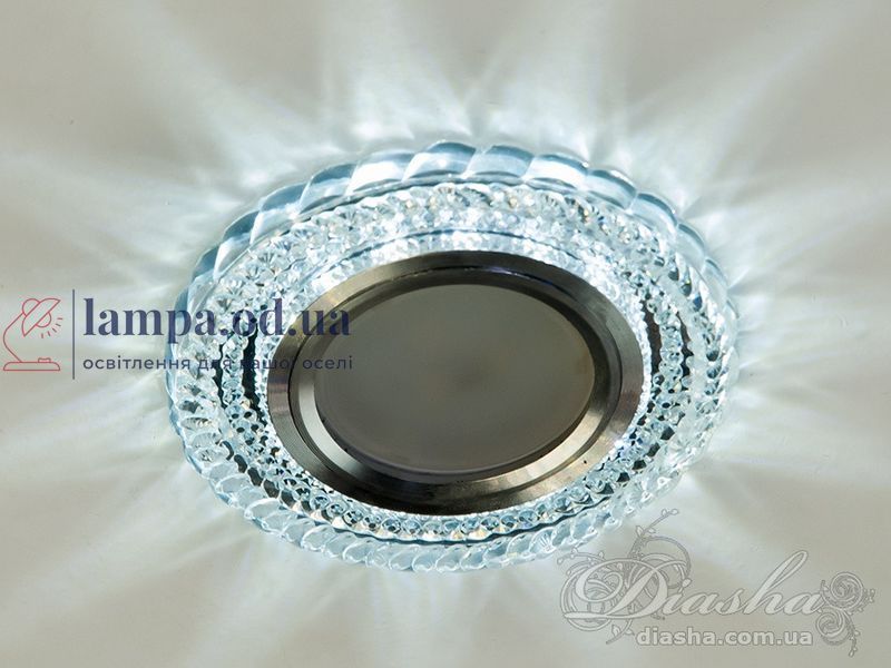 Точковий світильник LED Diasha 2107S WH MR16, 40W, діаметр 9 см, IP20, метал + скло, сучасний стиль для дому 2107S WH фото