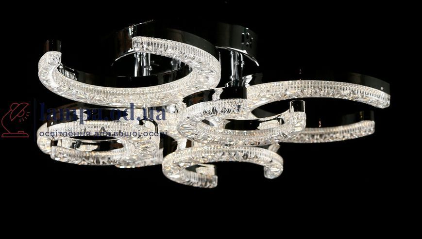 Світлодіодна люстра Splendid Ray L1654/3+3 LED (CH), білий, хром, 96 Вт, від 8-16 м&sup2; 30437584 фото