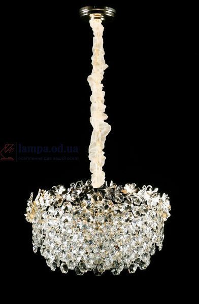 Золотая подвесная люстра с хрустальным декором Splendid Ray L8252/490*H300/11, 49 см на 11 ламп с фигурным декором 30438196 фото