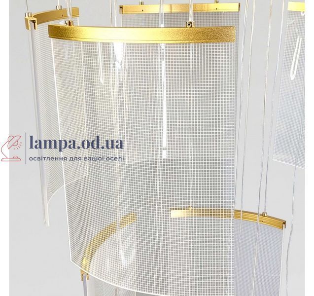 Каскадна світлодіодна люстра для сходового прольоту Artlight 2058/12 на 12 прозорих елементів 38W 2058/12 фото
